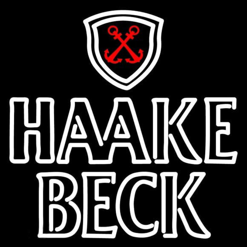 Haake Becks Logo Beer Sign Neon Skilt