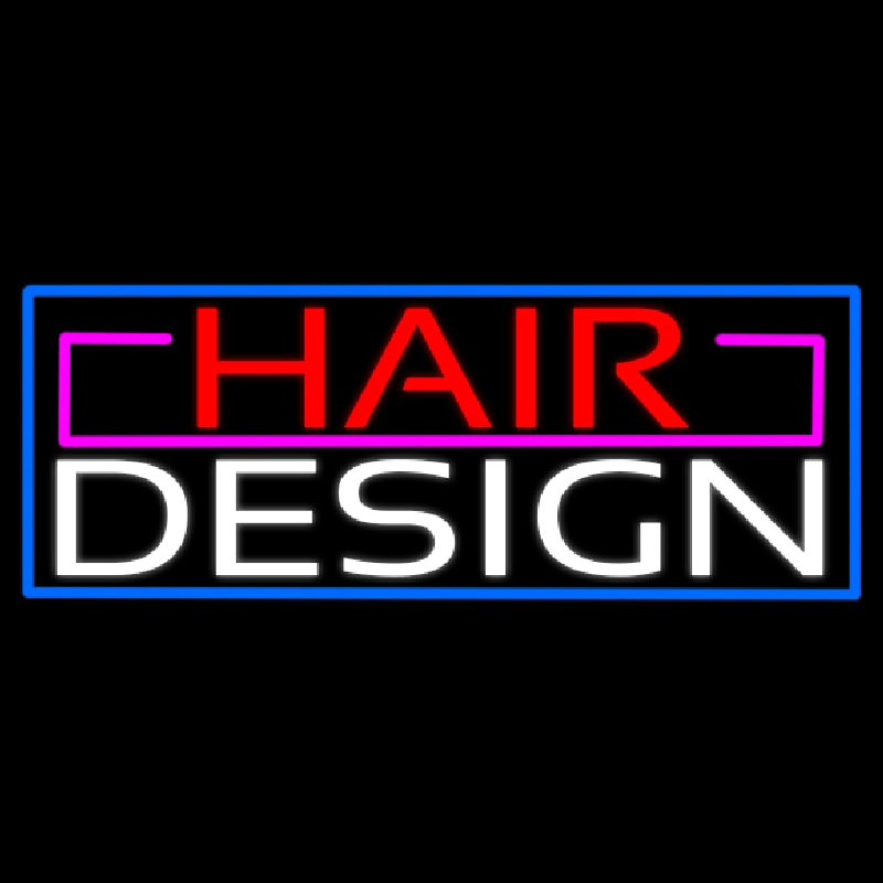 Hair Design Neon Skilt