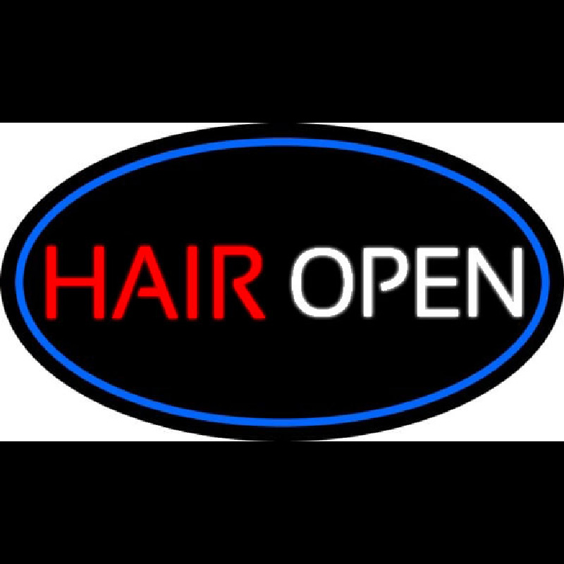 Hair Open Neon Skilt