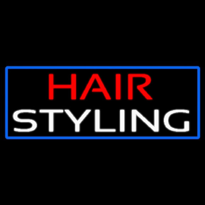Hair Styling Neon Skilt