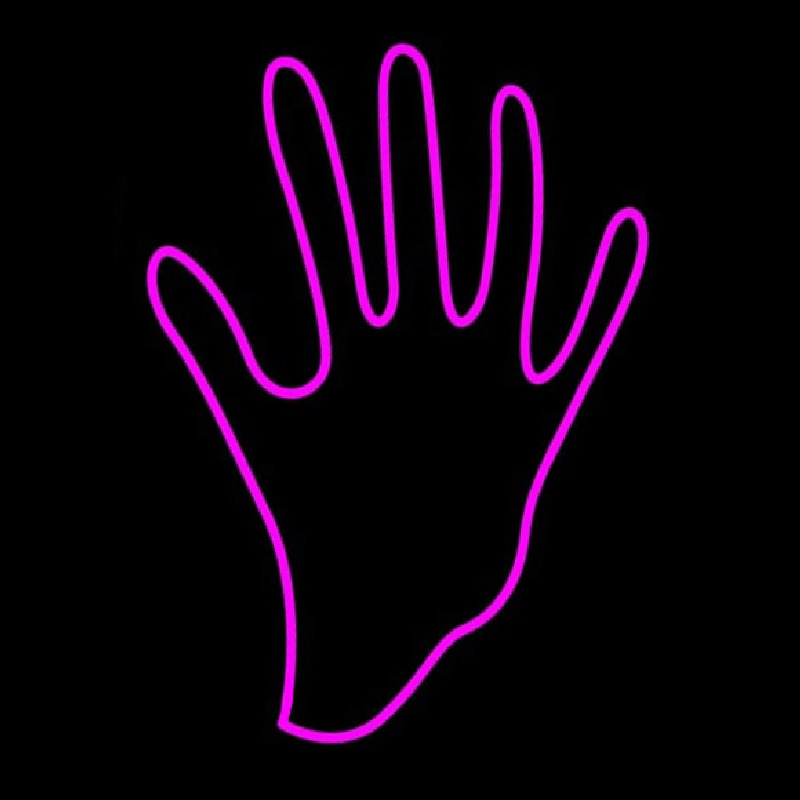 Hand Neon Skilt