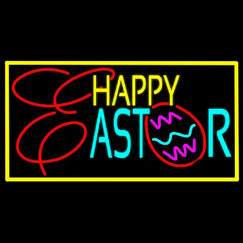 Happy Easter 1 Neon Skilt