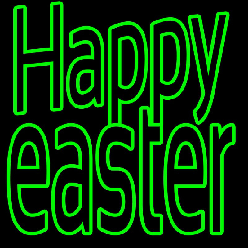 Happy Easter Neon Skilt