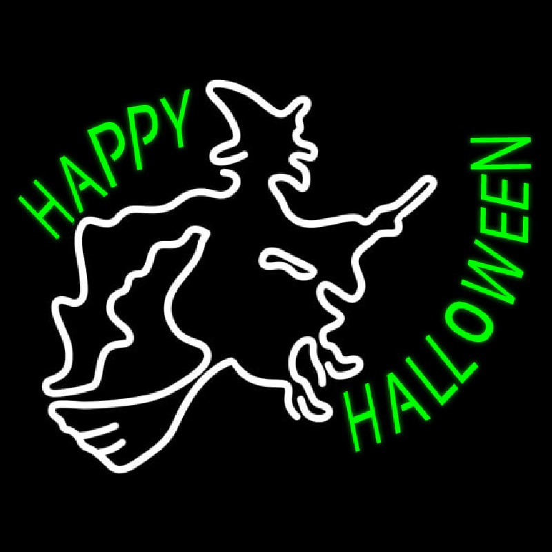 Happy Halloween Neon Skilt