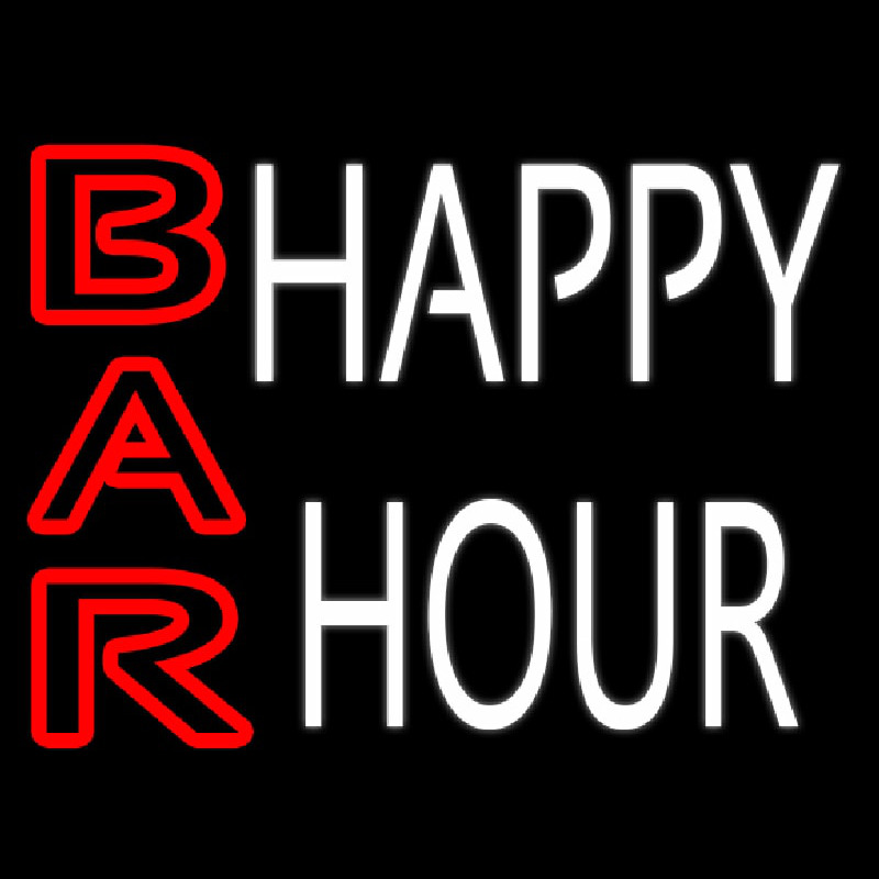 Happy Hour Bar Neon Skilt