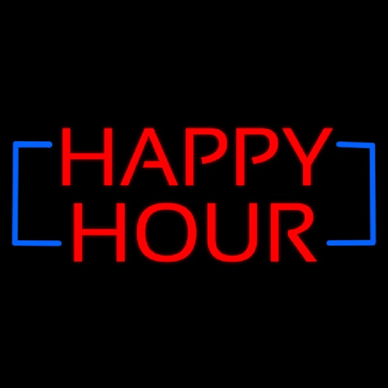 Happy Hour Neon Skilt