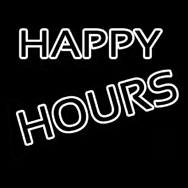 Happy Hours Neon Skilt