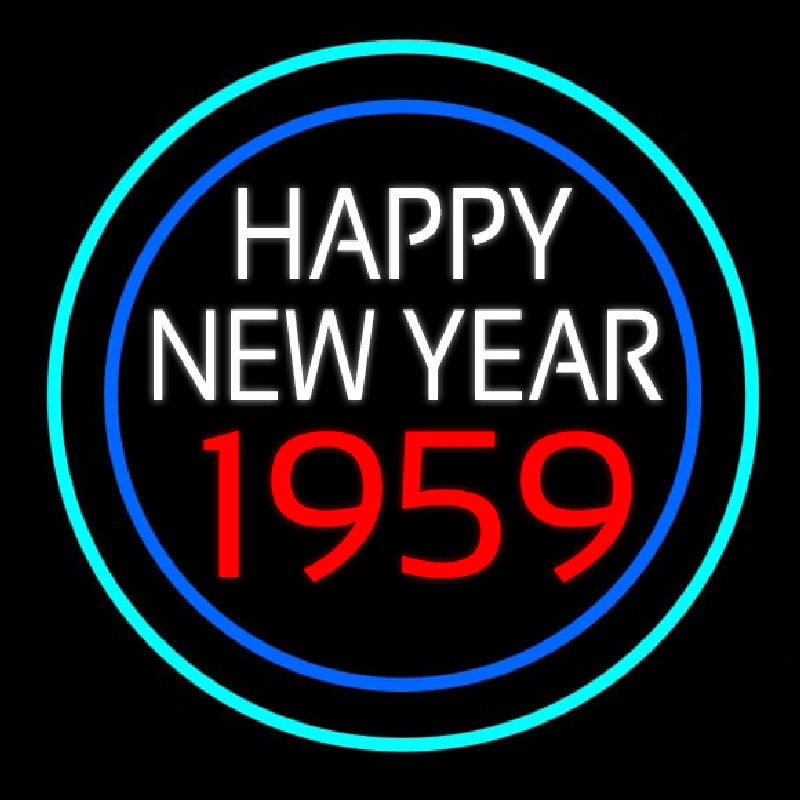 Happy New Year 1959 Bioshock Neon Skilt