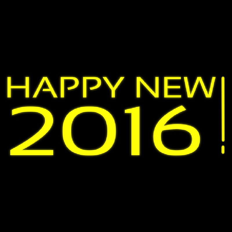 Happy New Year 2016 Neon Skilt