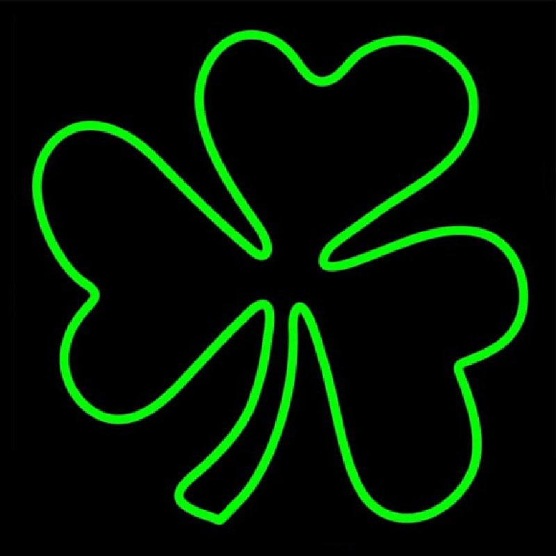 Happy St Patricks Day Shamrock Neon Skilt