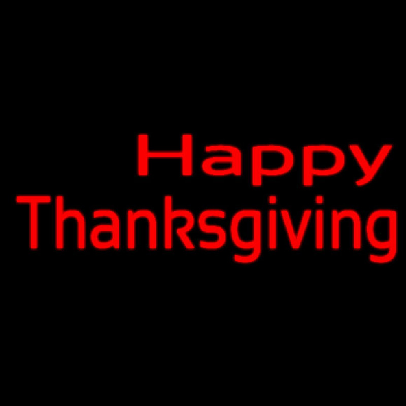 Happy Thanksgiving 2 Neon Skilt