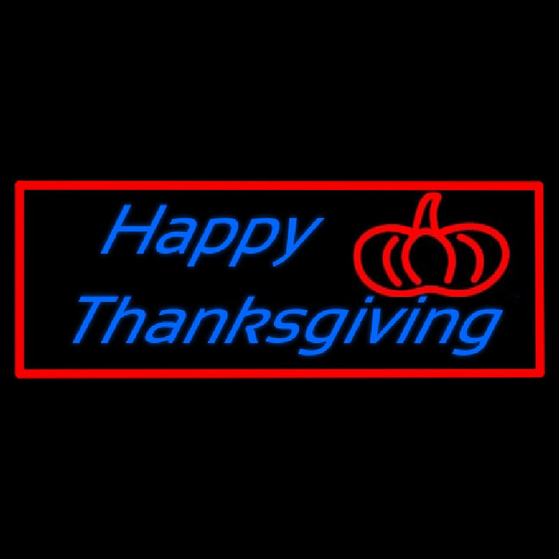 Happy Thanksgiving 2 Neon Skilt