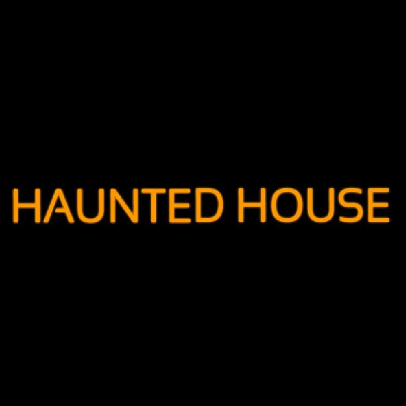Haunted House Neon Skilt