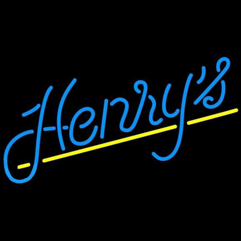 Henrys Dark Beer Sign Neon Skilt