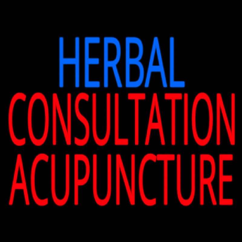 Herbal Consultation Acupuncture Neon Skilt
