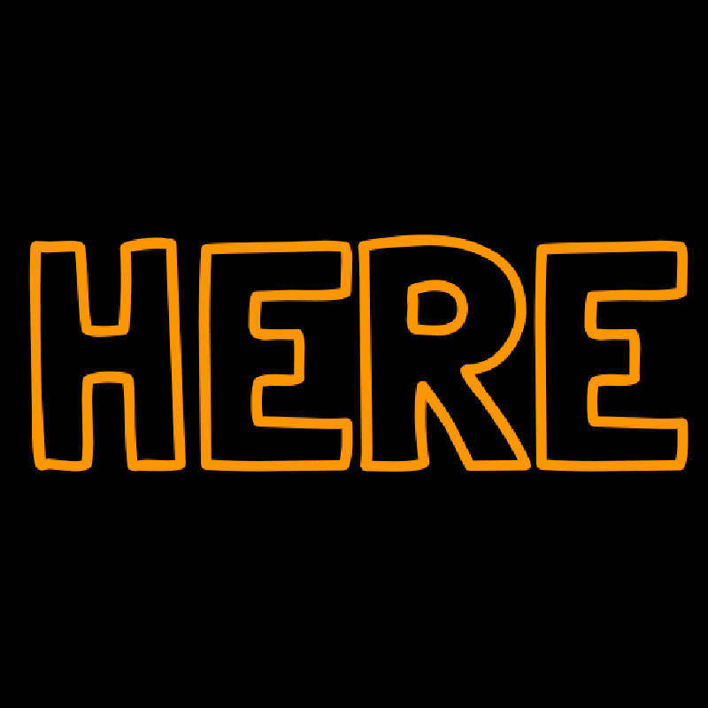 Here Neon Skilt