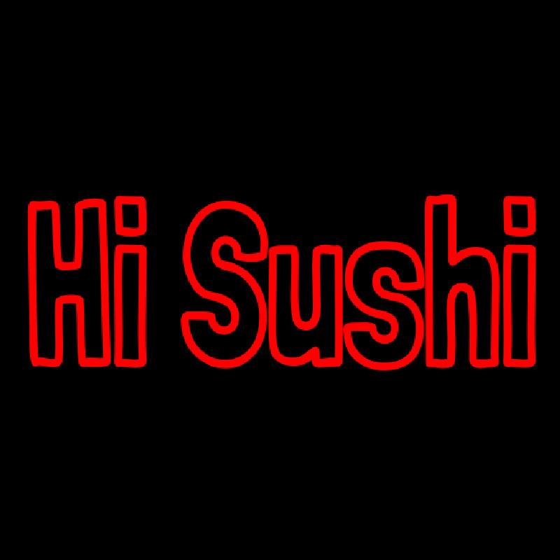 Hi Sushi Neon Skilt