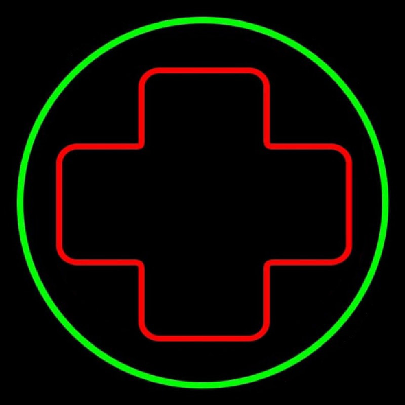 Hospital Plus Logo 2 Neon Skilt