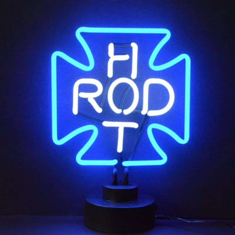 Hot Rod Cross Desktop Neon Skilt