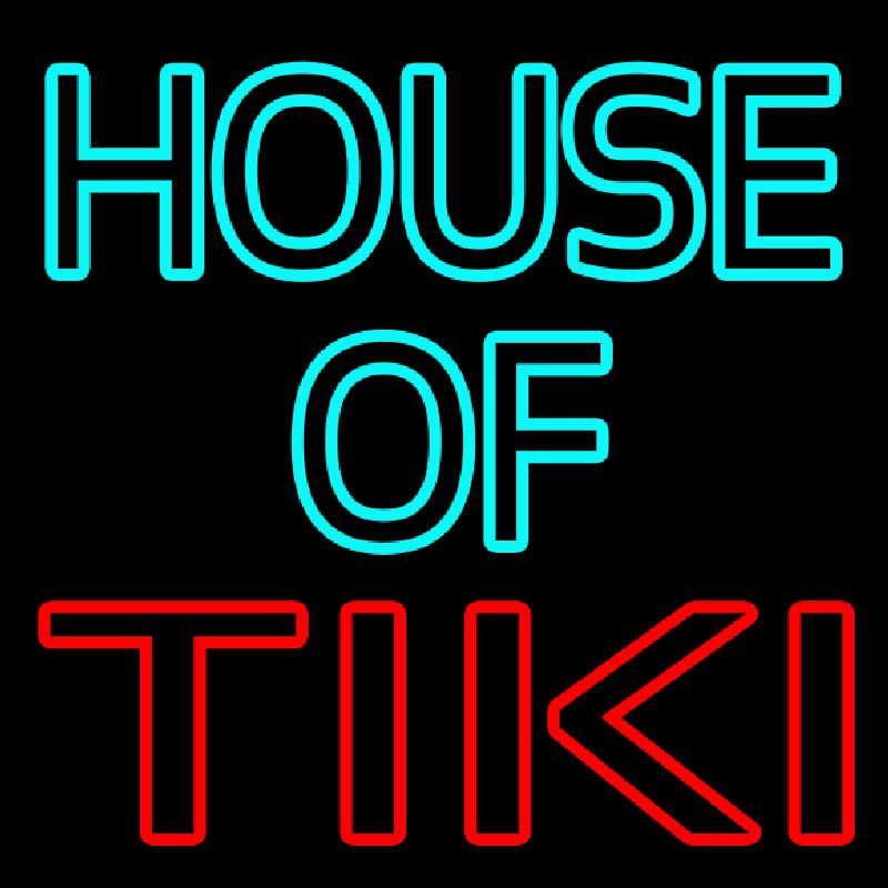 House Of Tiki Neon Skilt