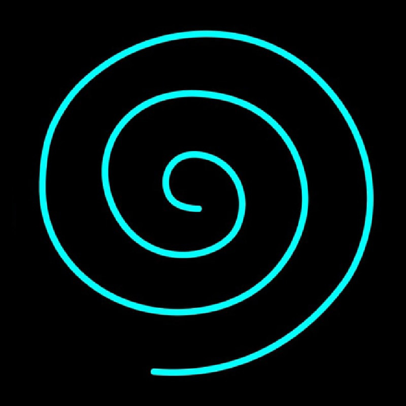 Hypnotic Spiral Neon Skilt