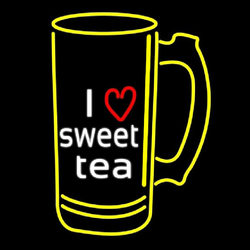 I Love Sweet Tea Neon Skilt