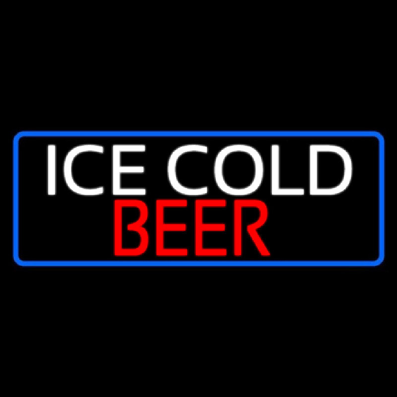 Ice Cold Beer Neon Skilt