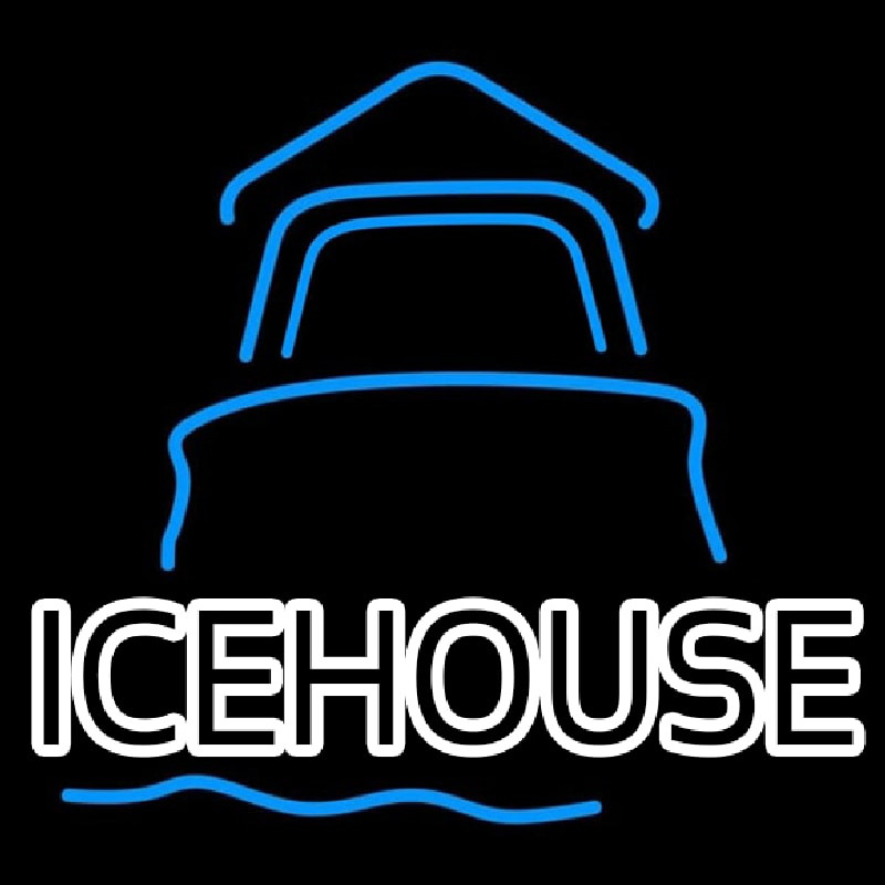 Ice House Day Light House Beer Sign Neon Skilt