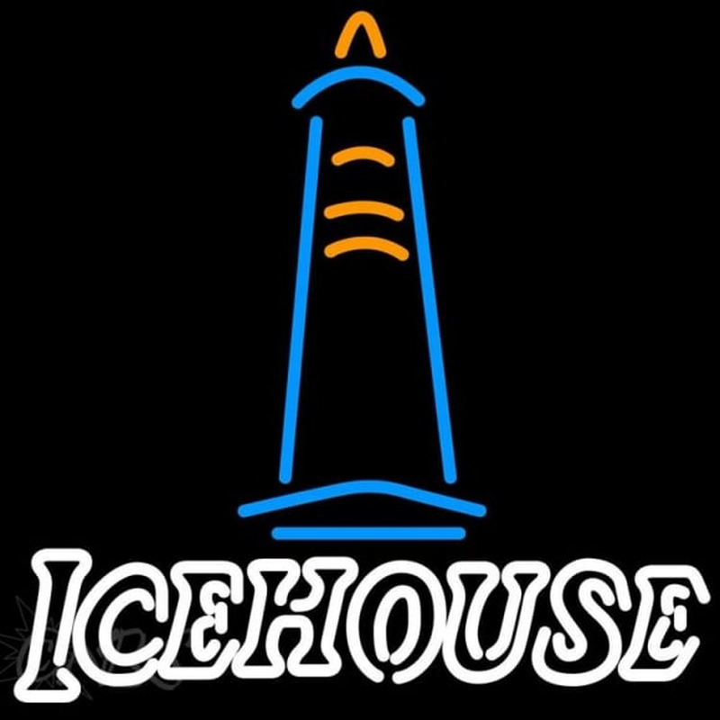 Ice House Light House Beer Sign Neon Skilt