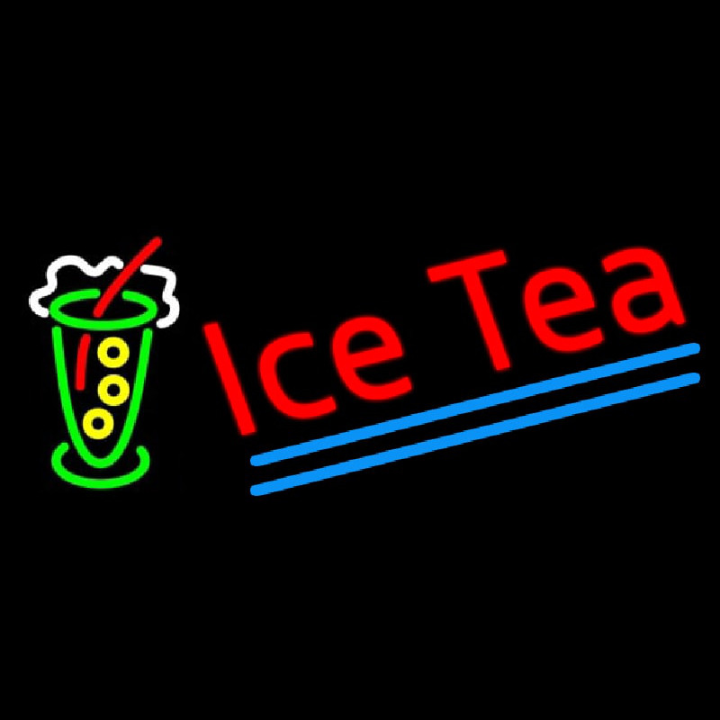 Ice Tea Logo Neon Skilt