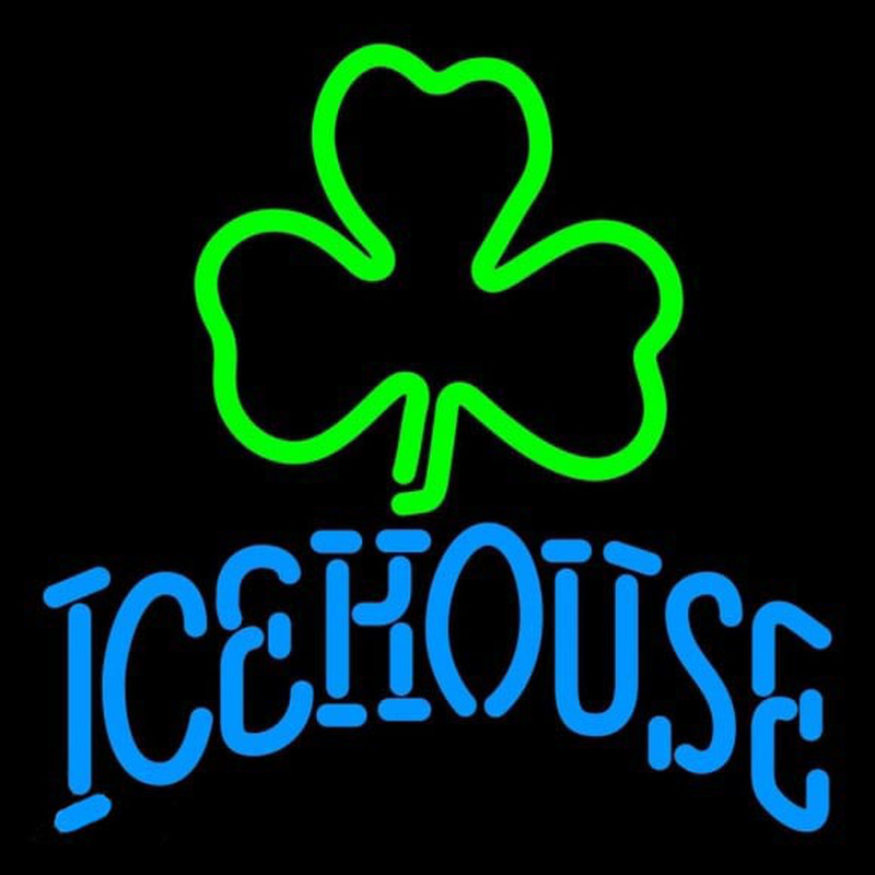 Icehouse Green Clover Beer Sign Neon Skilt
