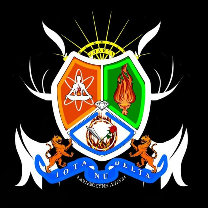 Iota Nu Delta Logo Neon Skilt
