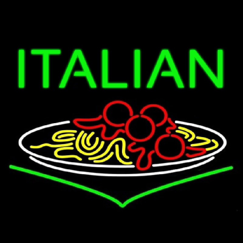 Italian Food Neon Skilt