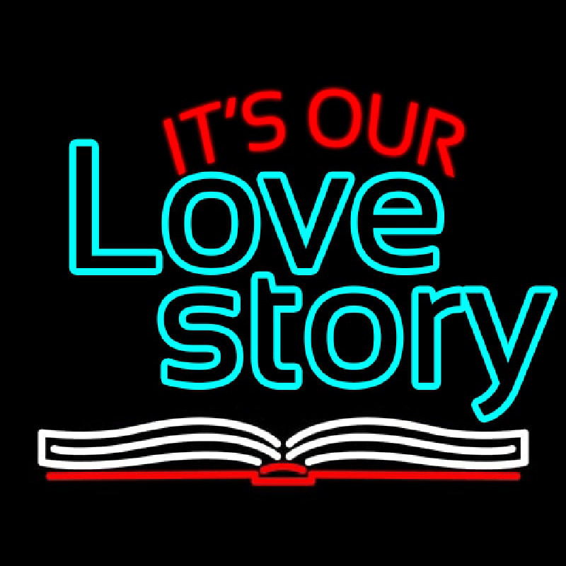 Its Love Story Neon Skilt