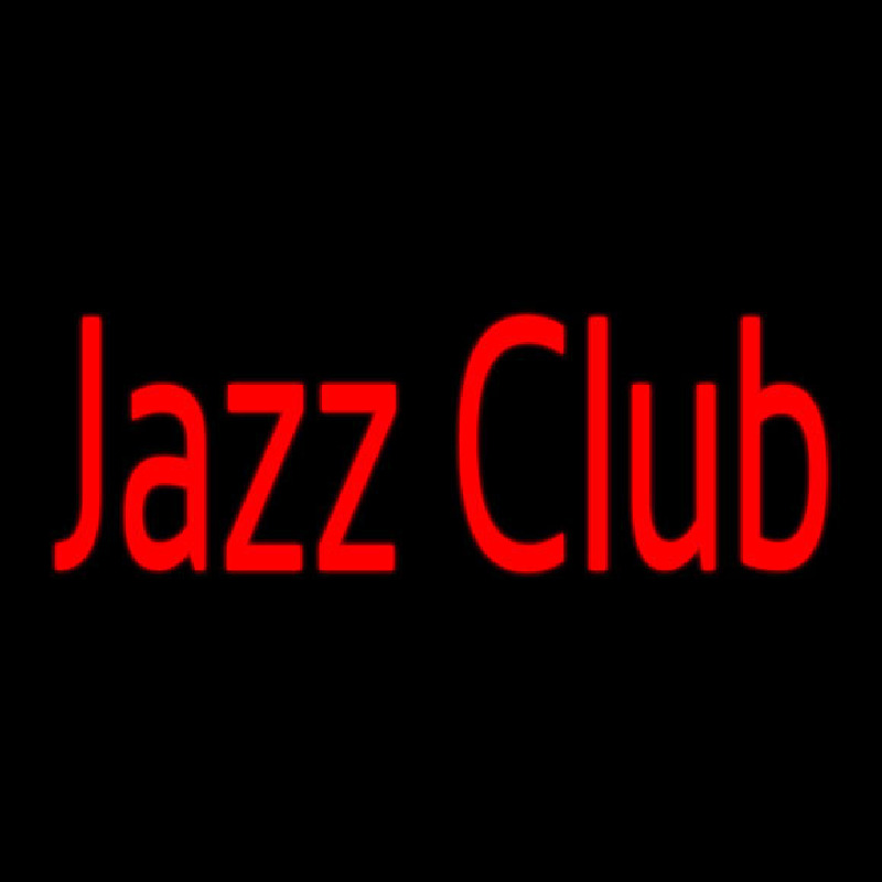 Jazz Club In Red Neon Skilt