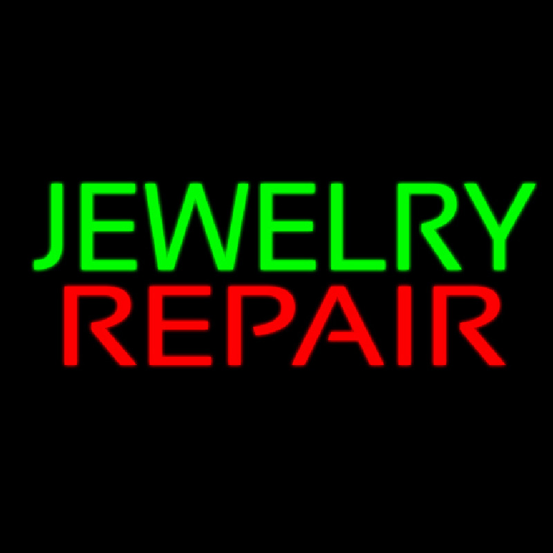 Jewelry Repair Block Neon Skilt