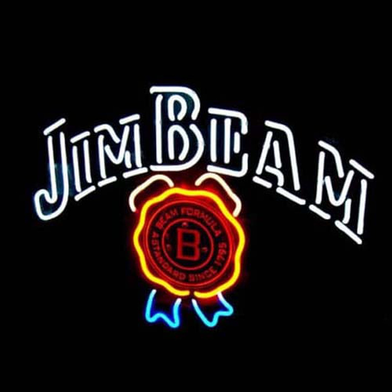 Jim Beam Øl Bar Åben Neon Skilt