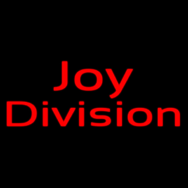 Joy Division Neon Skilt