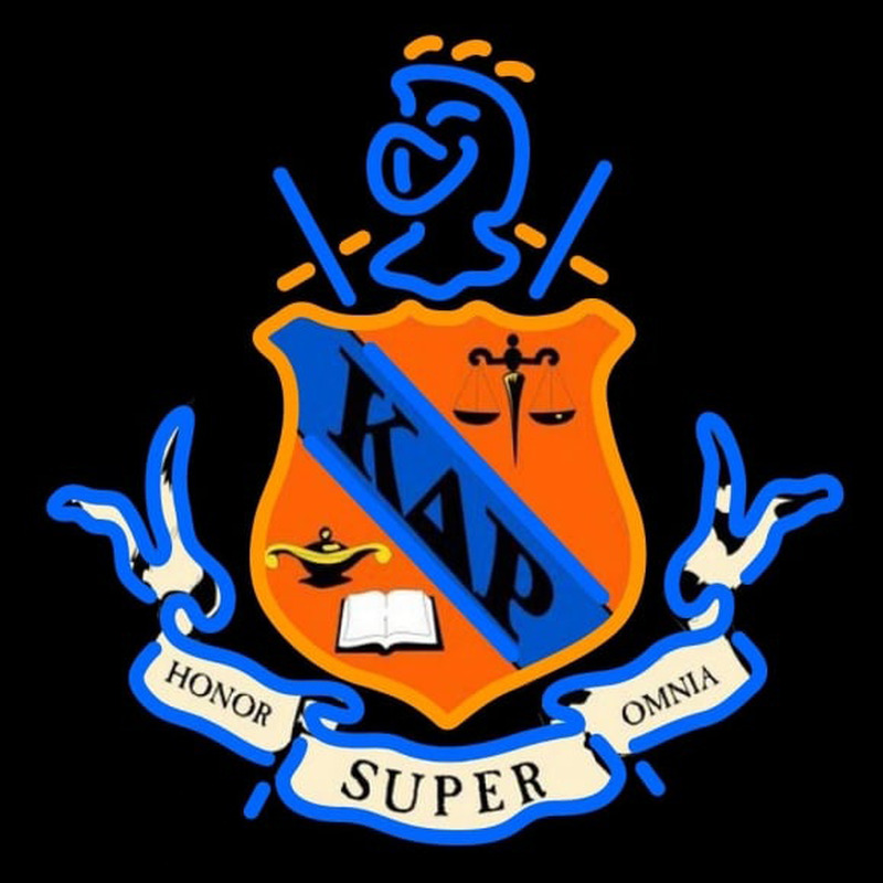 Kappa Delta Rho Chapters Logo Neon Skilt