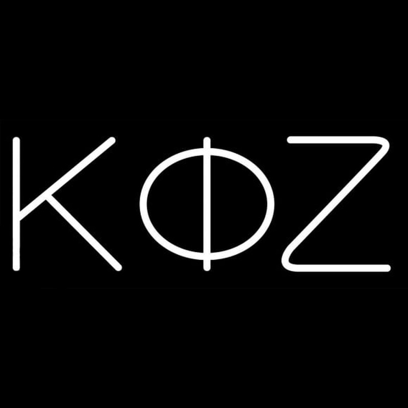 Kappa Phi Zeta Neon Skilt