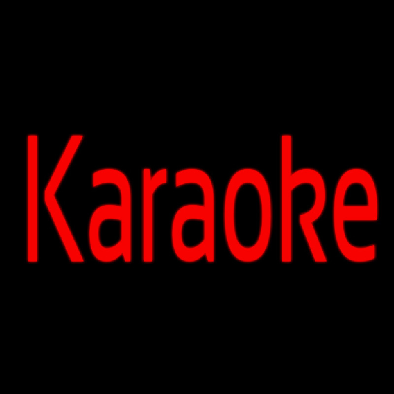 Karaoke Cursive Neon Skilt