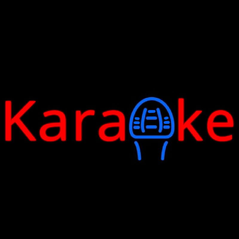Karaoke Mike 1 Neon Skilt