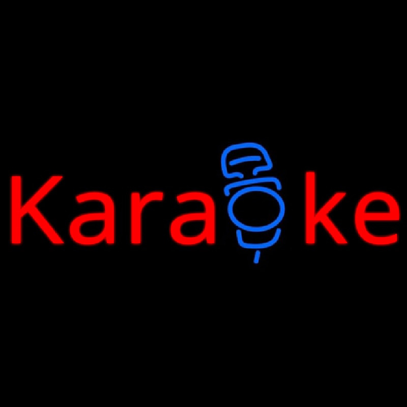 Karaoke Mike Neon Skilt
