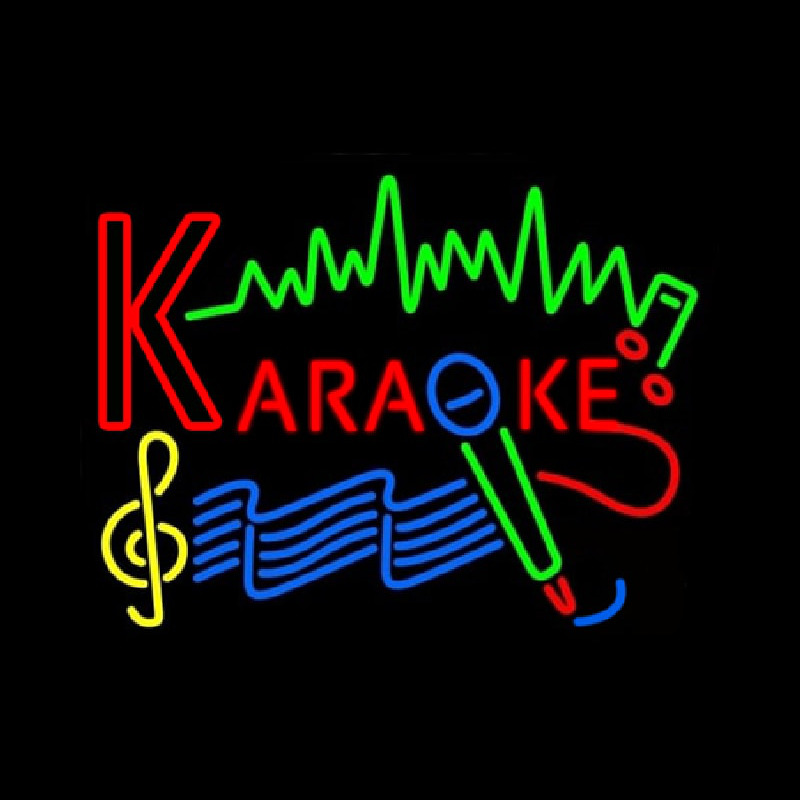 Karaoke Music  Neon Skilt