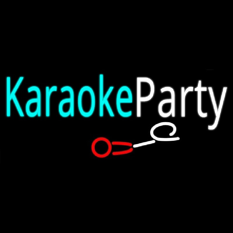 Karaoke Party Neon Skilt