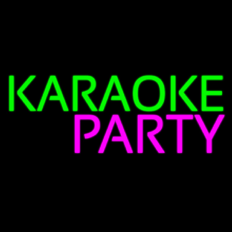 Karaoke Party Neon Skilt