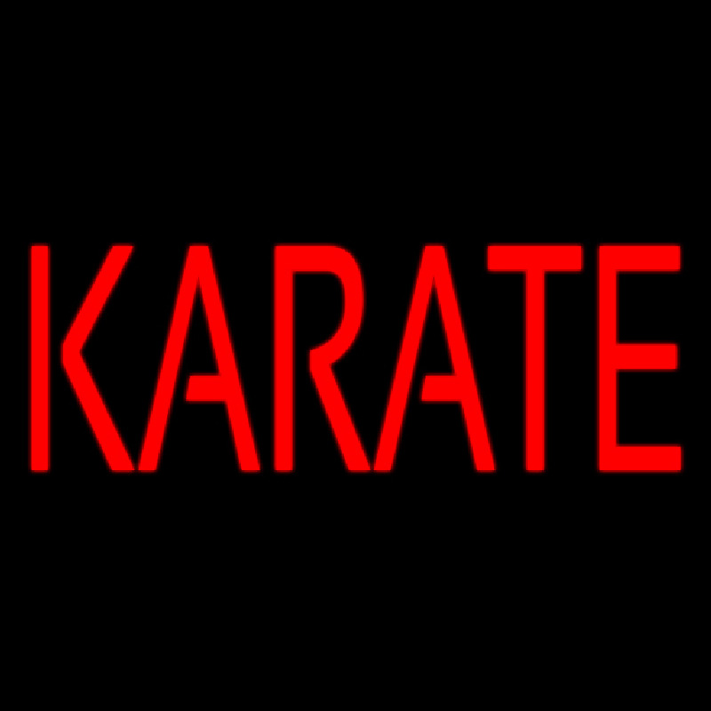 Karate Neon Skilt