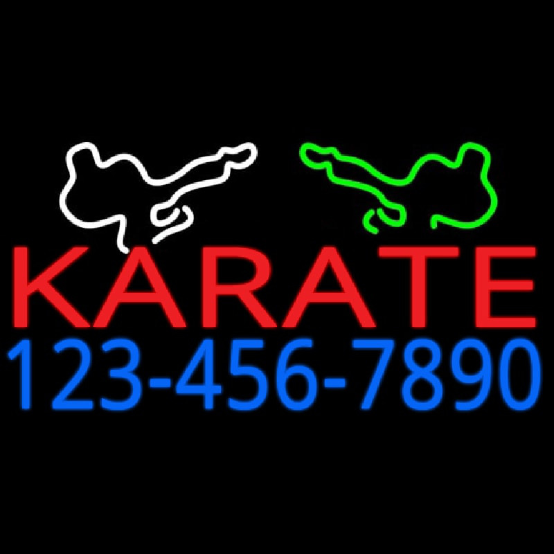Karate Neon Skilt