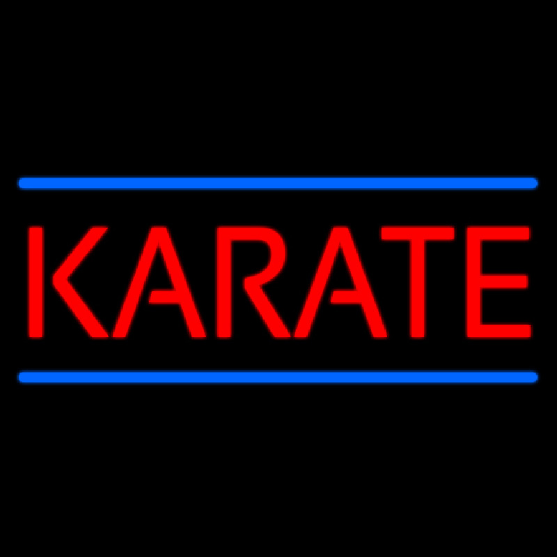 Karate Neon Skilt