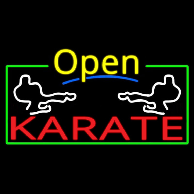 Karate Neon Skilt
